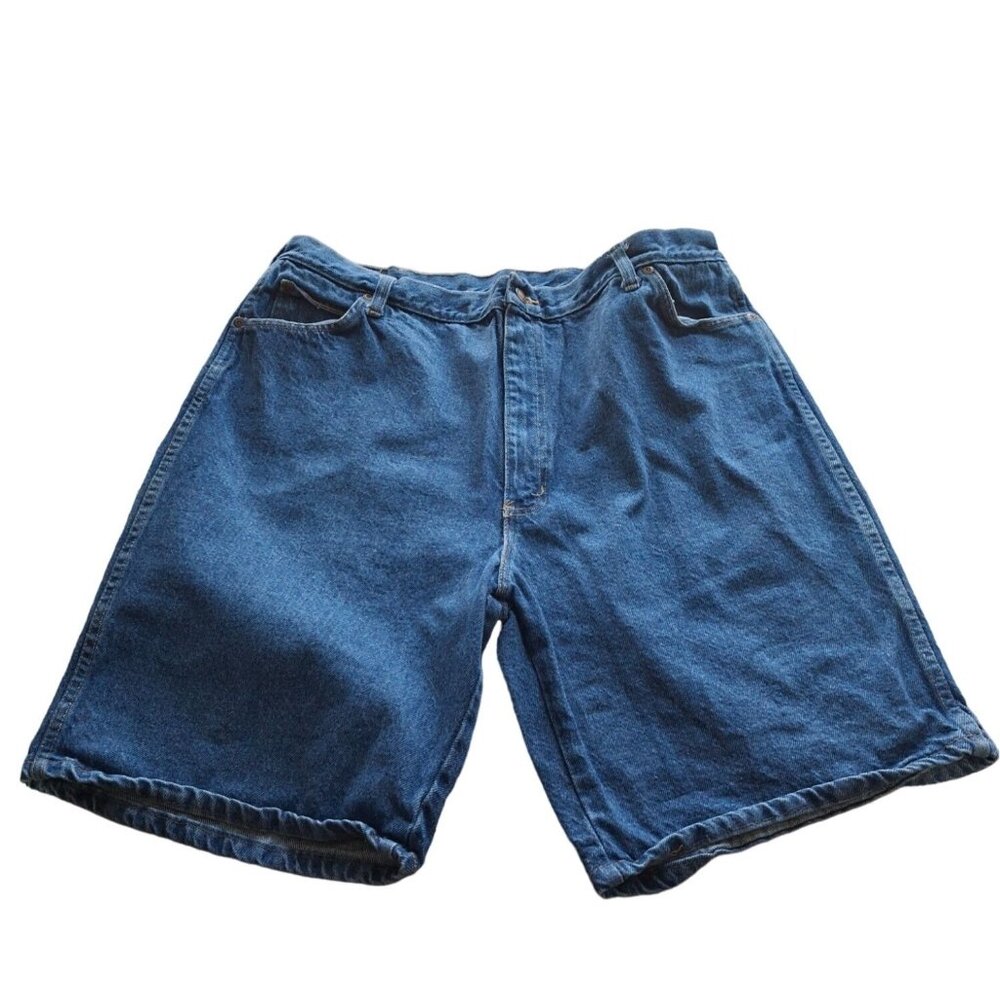 Vintage Brisol Blues Mens Jean Bermuda Shorts Size 36 Blue Denim Y2K Classiccore